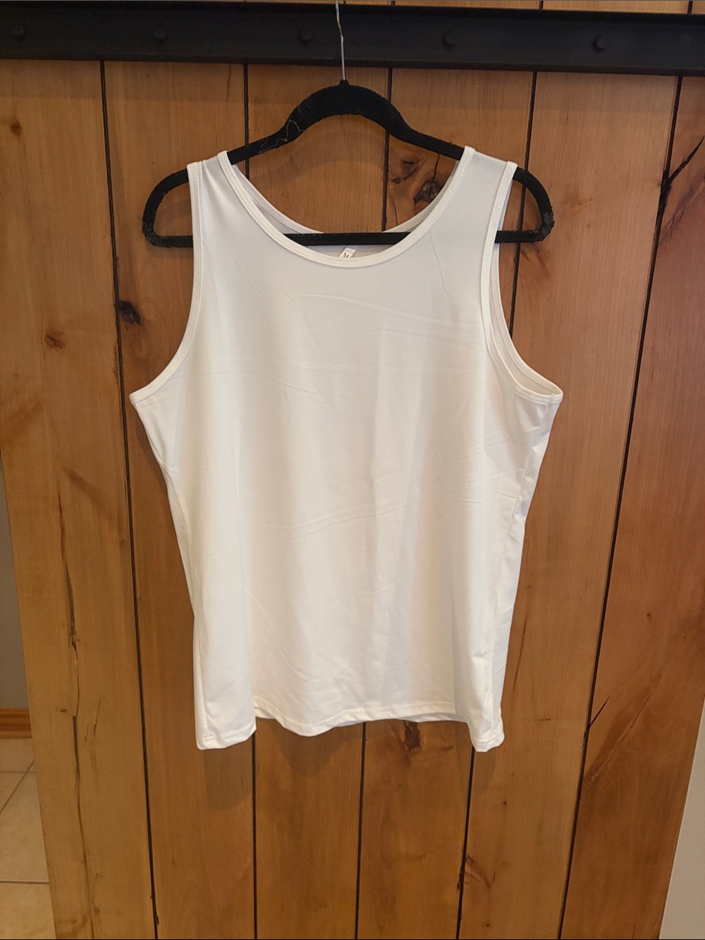 Men's White Athletic Tank Top - Classic Everyday Layer